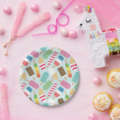 Eiscreme-Papier-Teller Pappteller (Party)