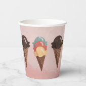 Eiscreme Pappbecher (Vorderseite)