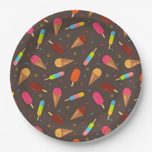 Eiscreme Pappteller