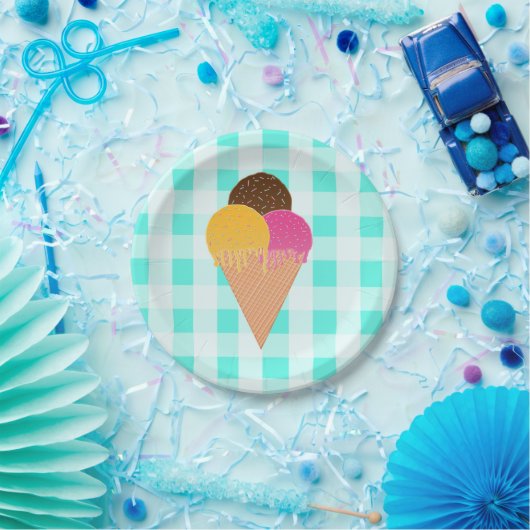 Eiscreme Pappteller (Party)