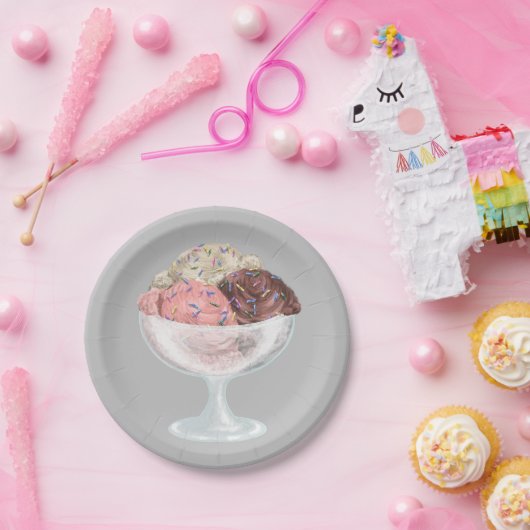 Eiscreme Pappteller (Party)