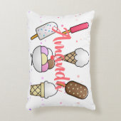 Eiscreme Parlor Dream Dekokissen (Vorderseite(Vertikal))