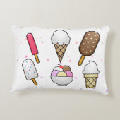 Eiscreme Parlor Dream Dekokissen (Rückseite)