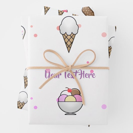 Eiscreme Parlor Dream Geschenkpapier Set (Beispiel)