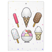 Eiscreme Parlor Dream Klemmbrett (Rückseite)