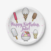 Eiscreme Parlor Dream Pappteller (Vorderseite)