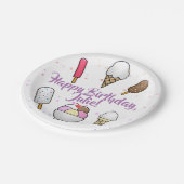 Eiscreme Parlor Dream Pappteller (Schrägansicht)