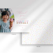 Eiscreme-Party Danke Karte