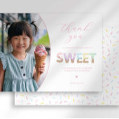 Eiscreme-Party Danke Karte