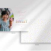 Eiscreme-Party Danke Karte