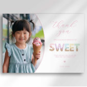 Eiscreme-Party Danke Karte