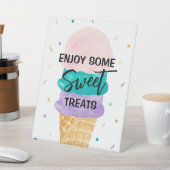 Eiscreme Party Dessert Party Sign - Sundae Sockelschild (In SItu)