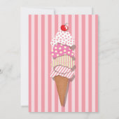 Eiscreme-Party Einladung (Rückseite)