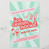 Eiscreme-Party Flyer (Vorne)