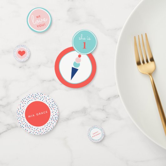 Eiscreme-Party Konfetti (Gruppe)