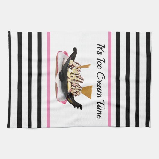 Eiscreme Party Küche Handtuch (Horizontal)