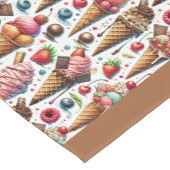 Eiscreme-Party Kurzer Tischläufer (Ecke)