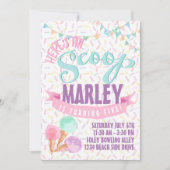 Eiscreme-Party laden ein Einladung (Vorderseite)