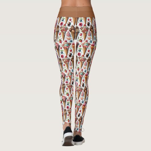 Eiscreme-Party Leggings (Rückseite)