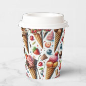 Eiscreme-Party Pappbecher (Rechts)