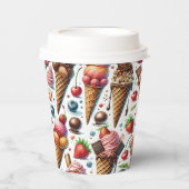 Eiscreme-Party Pappbecher (Vorderseite)