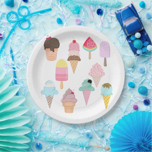 Eiscreme-Party Pappteller (Party)