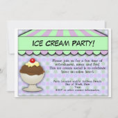 Eiscreme-Party, Pastel Sweet Shoppe Einladung (Vorderseite)