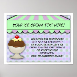 Eiscreme-Party, Pastel Sweet Shoppe Poster