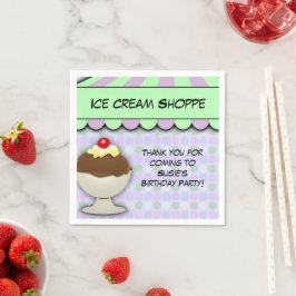 Eiscreme-Party, Pastel Sweet Shoppe Serviette