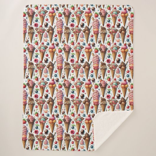 Eiscreme-Party Sherpadecke (Vorderseite)