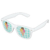 Eiscreme Partybrille (Schrägansicht)