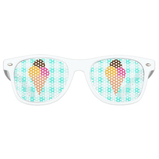 Eiscreme Partybrille (Vorderseite)