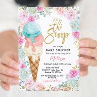 Eiscreme Pastel Blume Kinderdusche