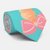 Eiscreme Pastellfarben Personalisiertes Muster Krawatte (Gerollt)