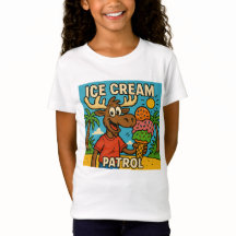 Eiscreme Patrol - Funny Moose Kids’ Summer T-Shir