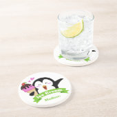 Eiscreme Penguin individuelle Name Sandstein Unter Getränkeuntersetzer (Seite)
