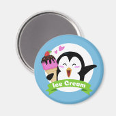 Eiscreme-Penguin-Magnete Magnet (Vorderseite/Rückseite)