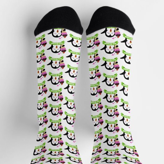 Eiscreme Penguin Socken (Oben)