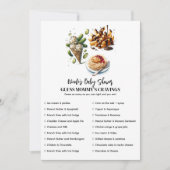 Eiscreme & Pickles Cravings Baby Showspiel Einladung (Vorderseite)