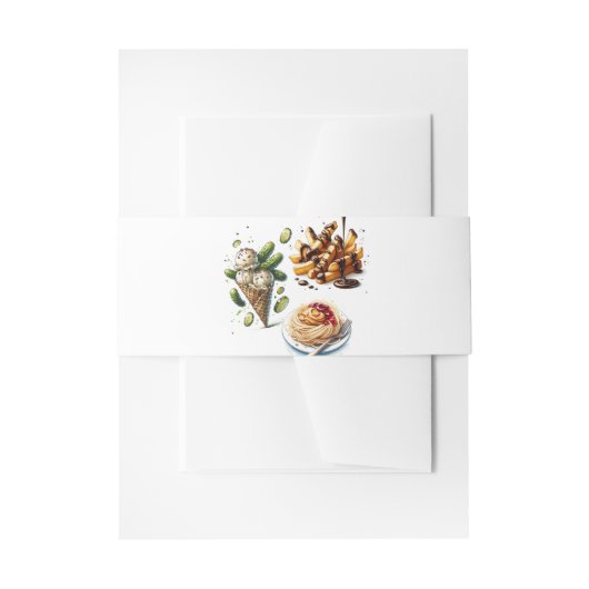 Eiscreme & Pickles Gewürzkräuter Kinderdusche Einladungsbanderole (Vorderseite Beispiel)