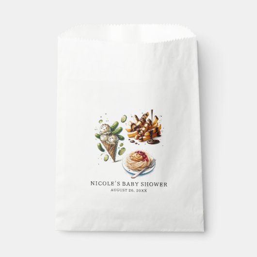 Eiscreme & Pickles Gewürzkräuter Kinderdusche Geschenktütchen (Vorderseite)