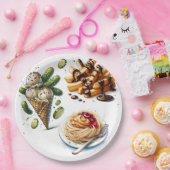 Eiscreme & Pickles Gewürzkräuter Kinderdusche Pappteller (Party)