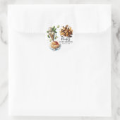 Eiscreme & Pickles Gewürzkräuter Kinderdusche Runder Aufkleber (Tasche)