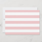 Eiscreme Pink Stripe Girl 1. Geburtstag Einladung (Rückseite)