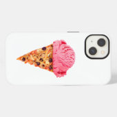 Eiscreme-Pizza iPhone Hülle (Rückseite (Horizontal))