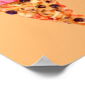 Eiscreme Pizza Poster (Ecke)