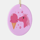 Eiscreme Pony Keramik Ornament (Rechts)
