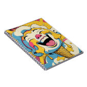 Eiscreme-Pop-Art-Explosion-Notizbuch Notizblock (Rechte Seite)