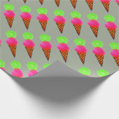 Eiscreme Pop Art Geschenkpapier (Ecke)
