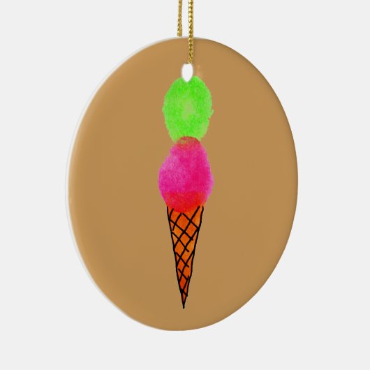 Eiscreme Pop Art Keramikornament (Rechts)